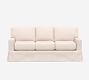 Buchanan Square Arm Slipcovered Sleeper Sofa with Memory Foam Mattress (84&quot;)