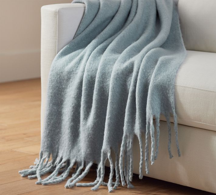 Gray blue blanket sale