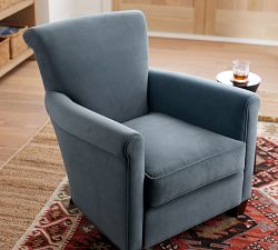 Irving Roll Arm Chair | Pottery Barn