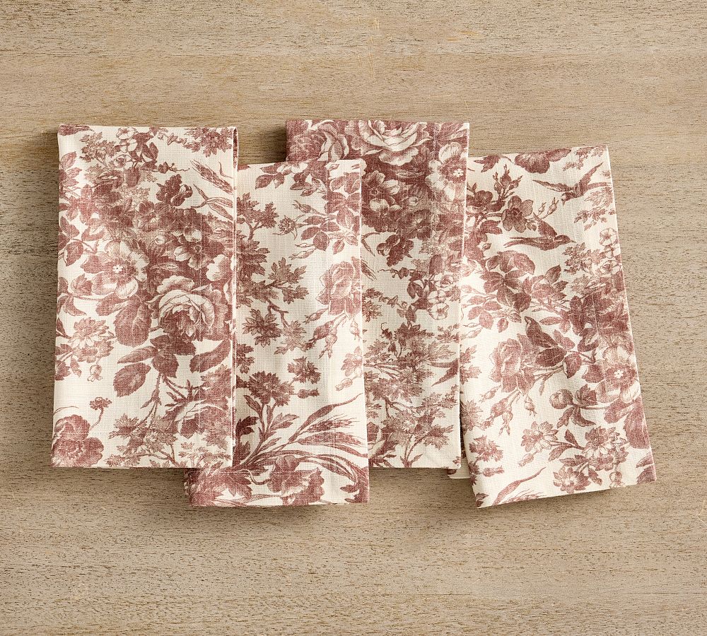 Sorrel Toile Organic Cotton Napkins - Set of 4