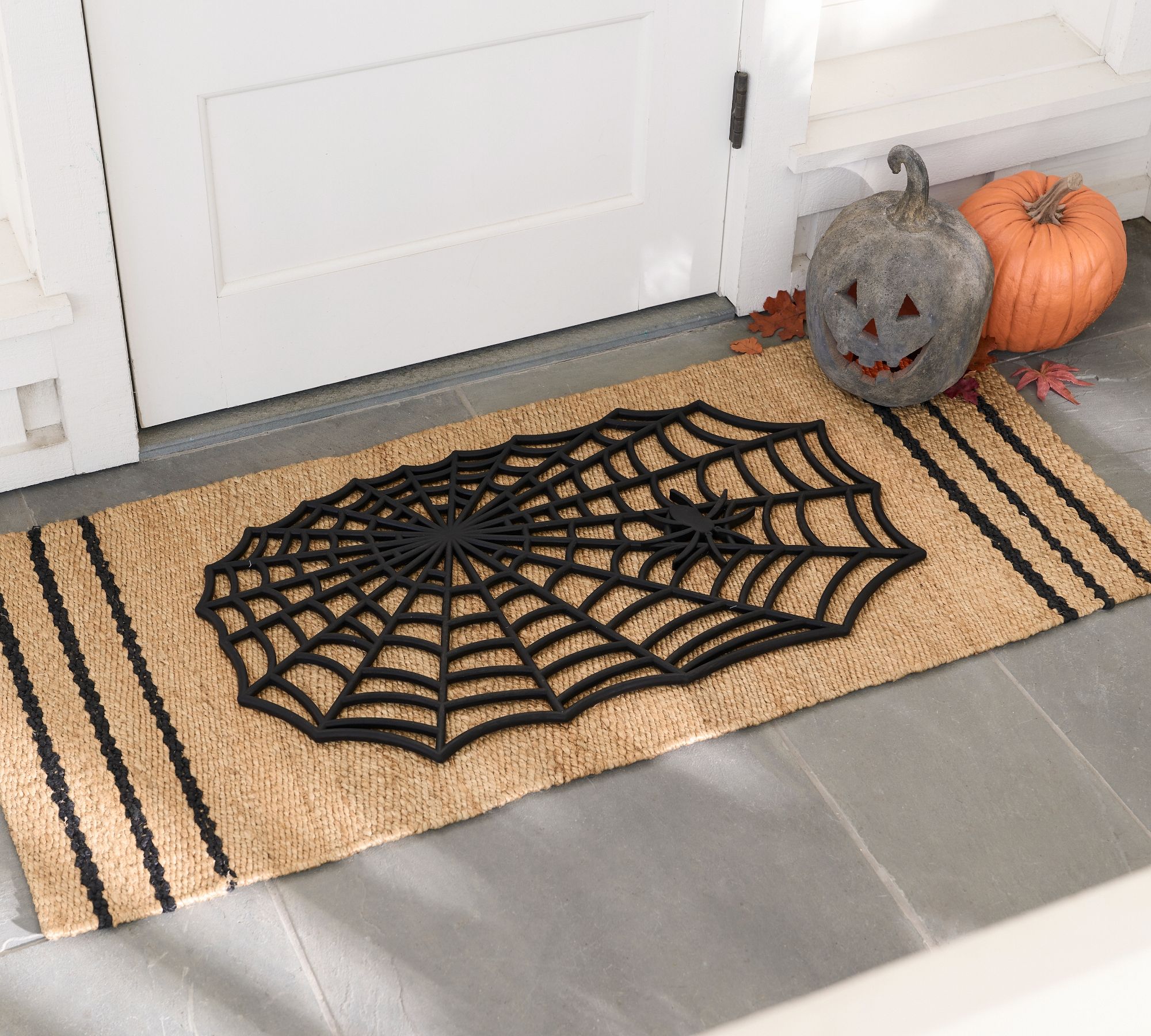 Rubber Spider Web Doormat