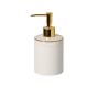 Casafina Taormina Stoneware Bathroom Accessories - White and Gold