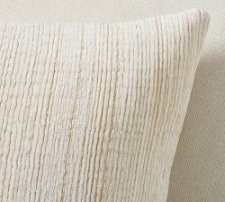 Textured Chenille Lumbar Pillow | Pottery Barn