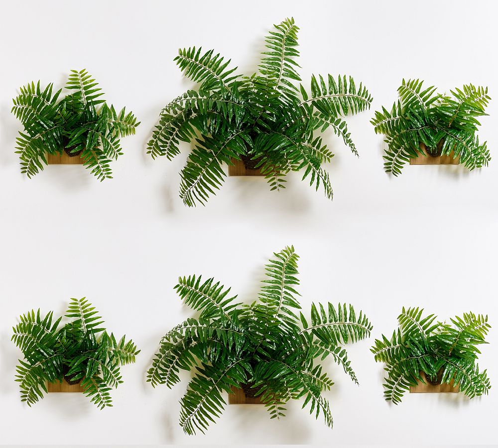 Faux Fern Wall Art Pottery Barn