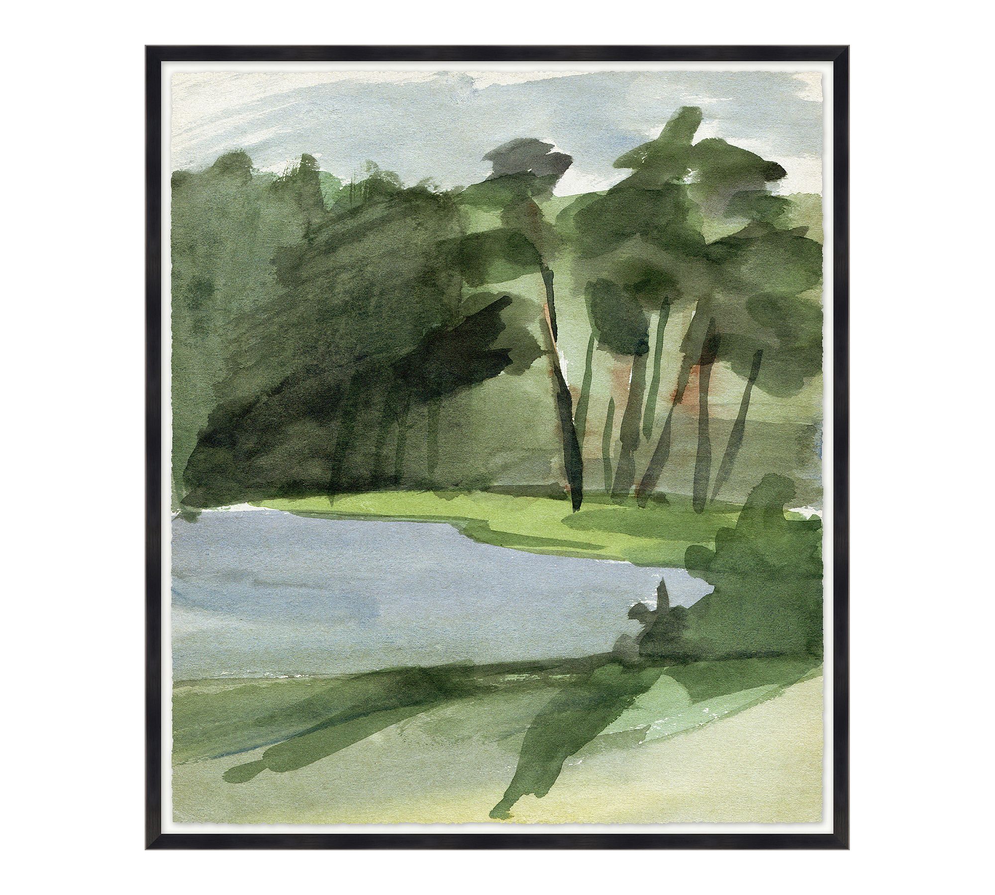 Forest Lake Framed Print