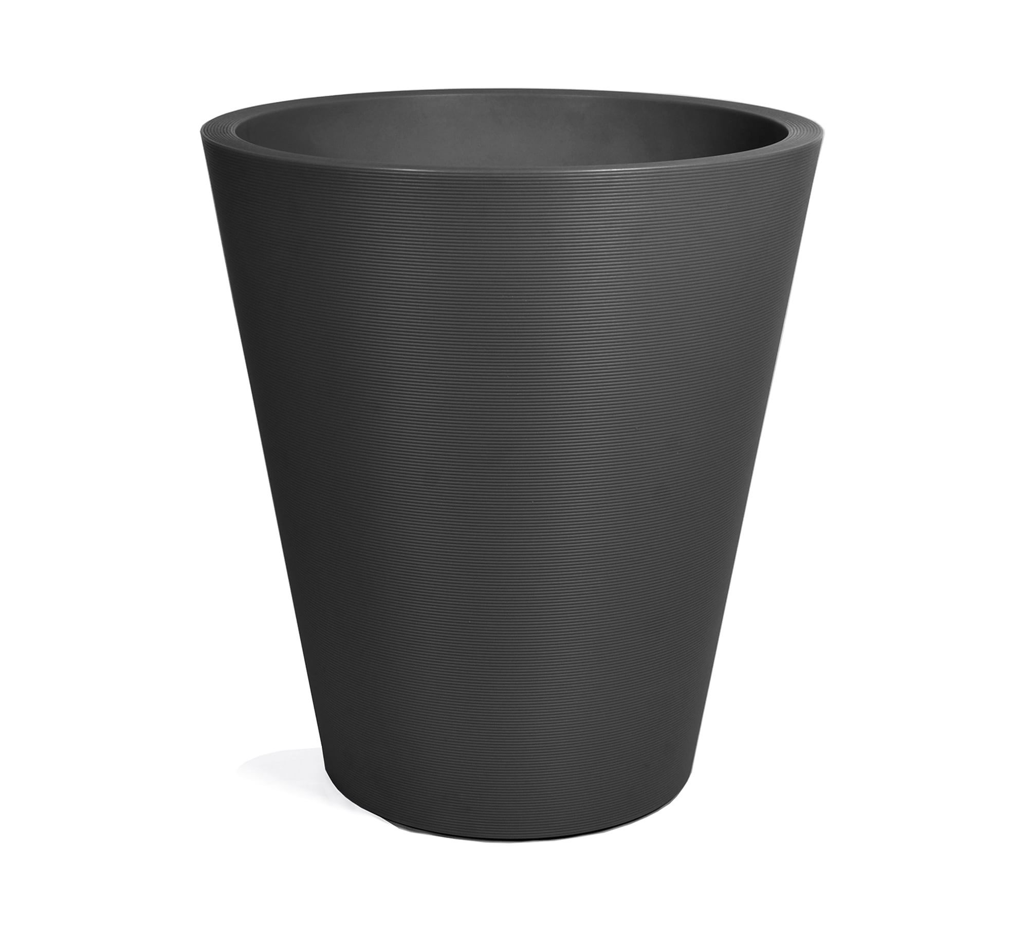 All Weather Eco Hevea Tapered Cylinder Grooved Outdoor Planters