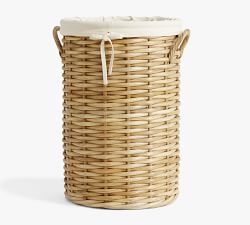 Aubrey Natural Woven Laundry Hamper