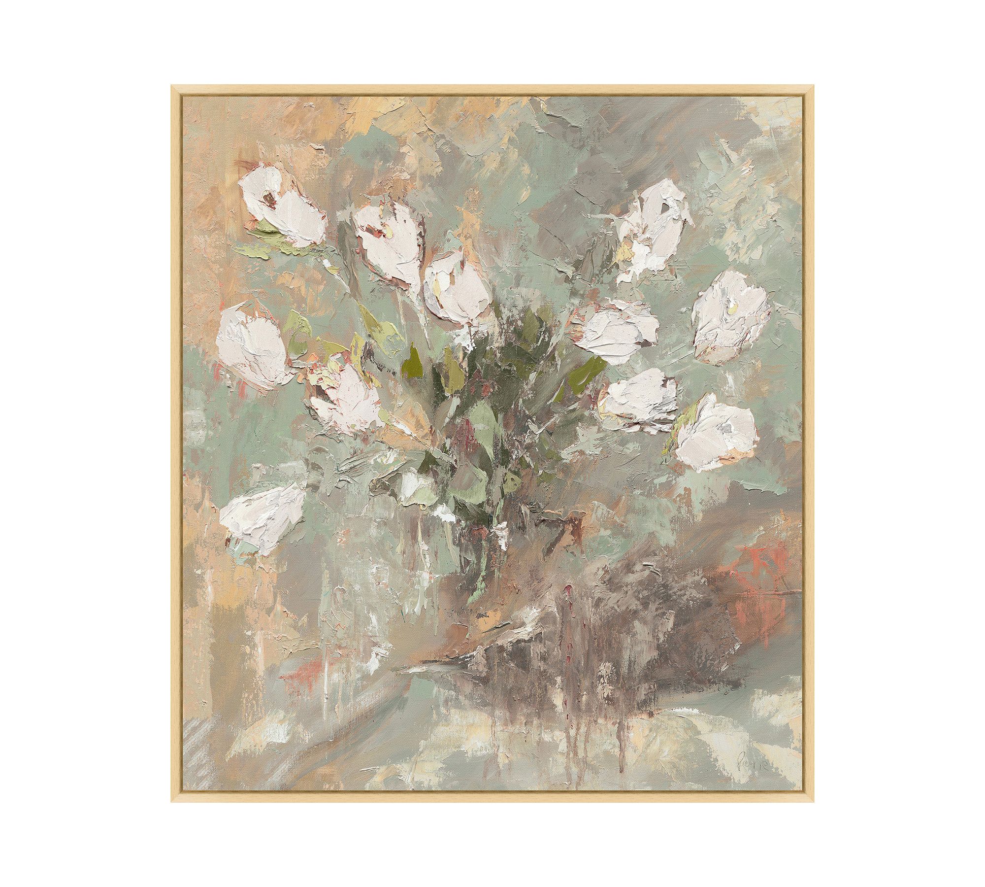 Blooming Motion Framed Canvas Print