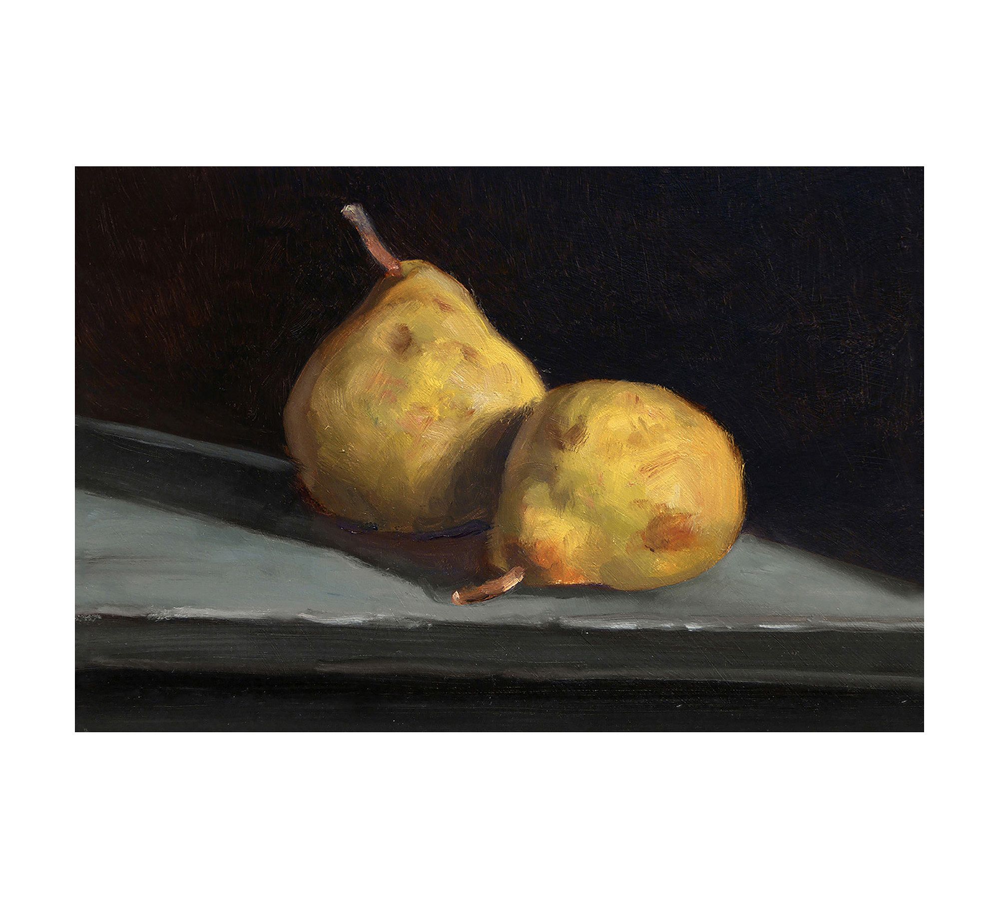 Pears Still Life Framed Canvas