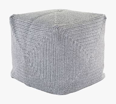 Lane Handwoven Outdoor Pouf | Pottery Barn