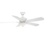 52&quot; Camhaven Ceiling Fan With Glass Bowl Light Kit