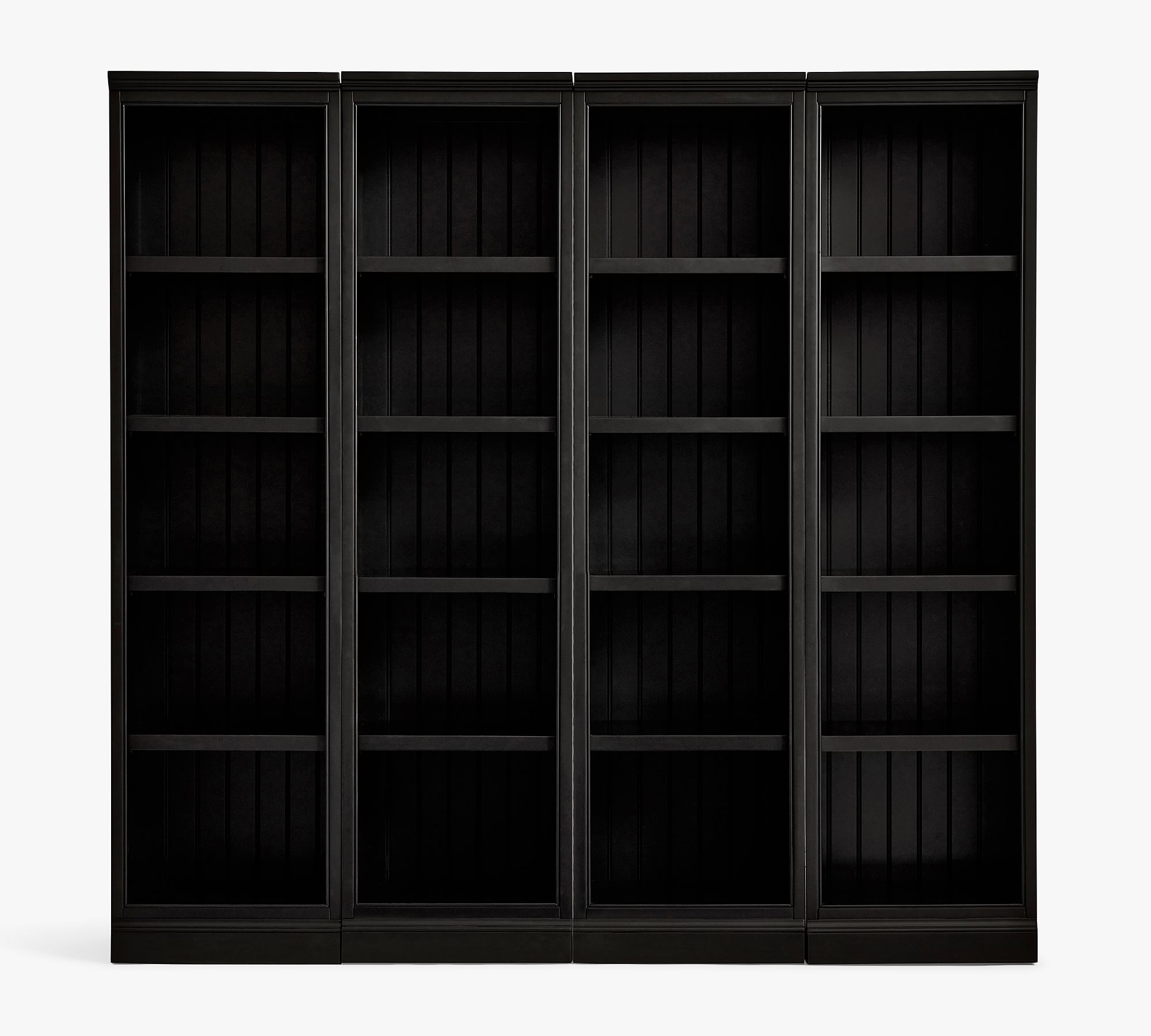 Aubrey Shelf with Open Cabinets (74.5")