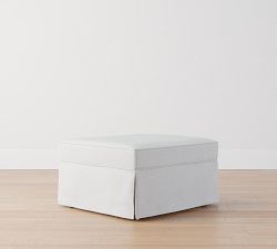 PB Comfort Slipcovered Sectional Ottoman