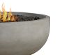 Buckett 38&quot; Round Concrete Propane Fire Pit Table