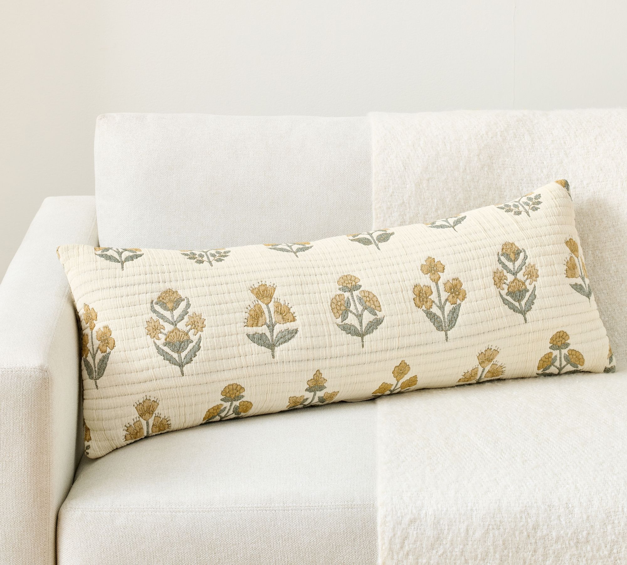 Kiana Jacquard Reversible Filled Lumbar Pillow