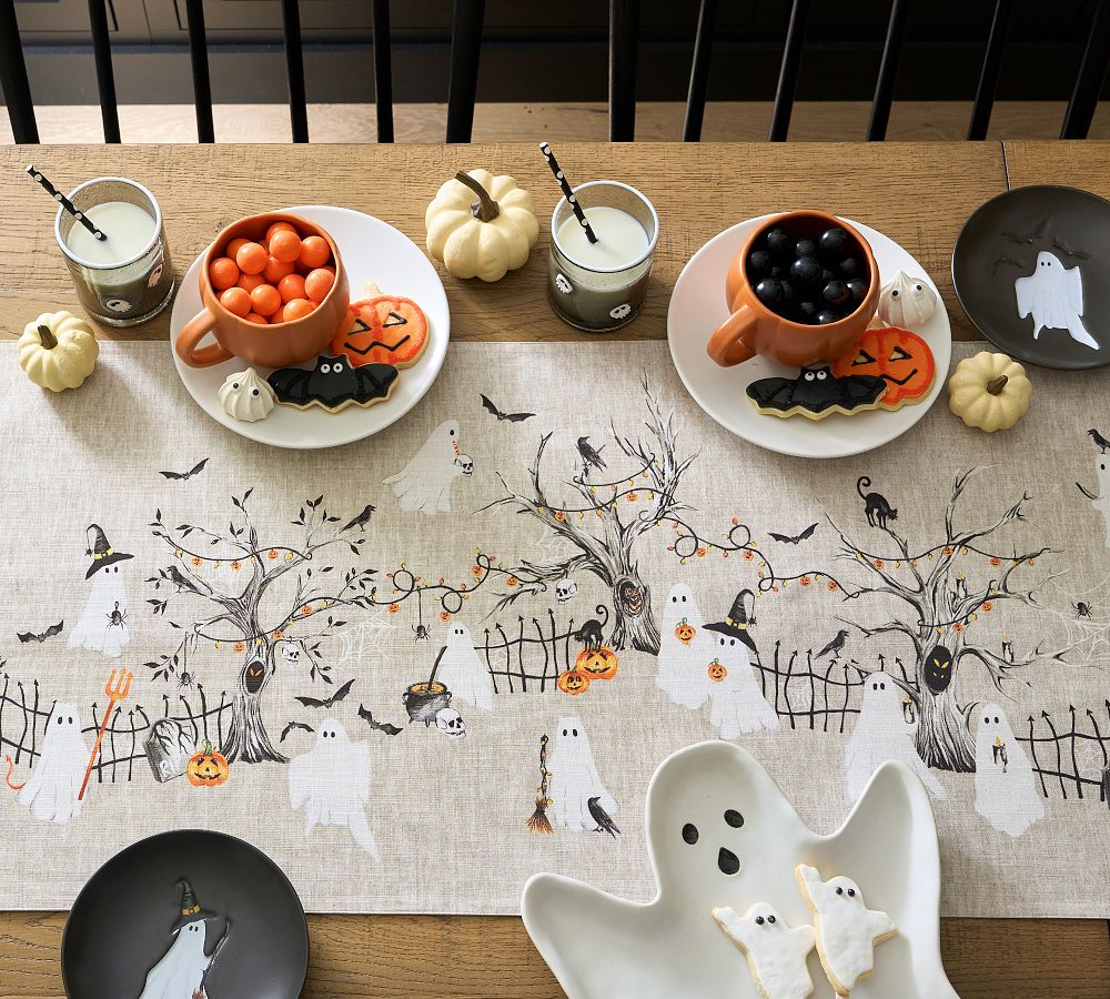 Scary Squad Organic Cotton Table Runner