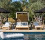 Malibu Teak Single Outdoor Chaise Lounge