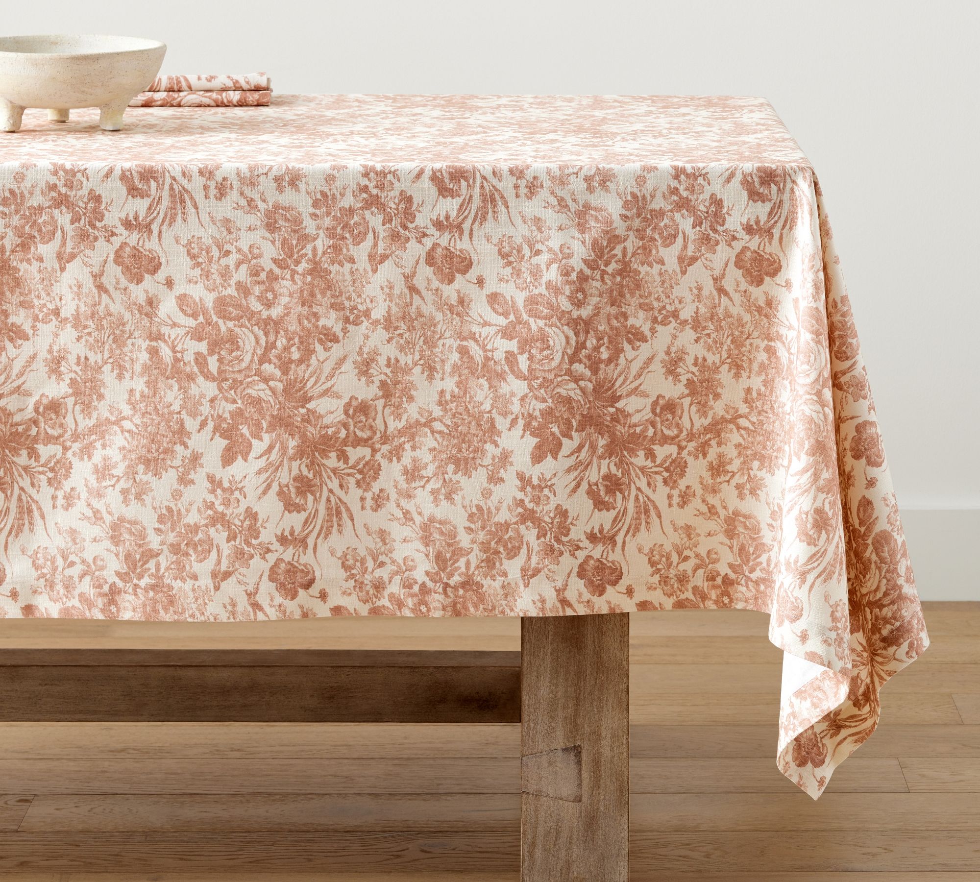 Sorrel Toile Organic Cotton Tablecloth