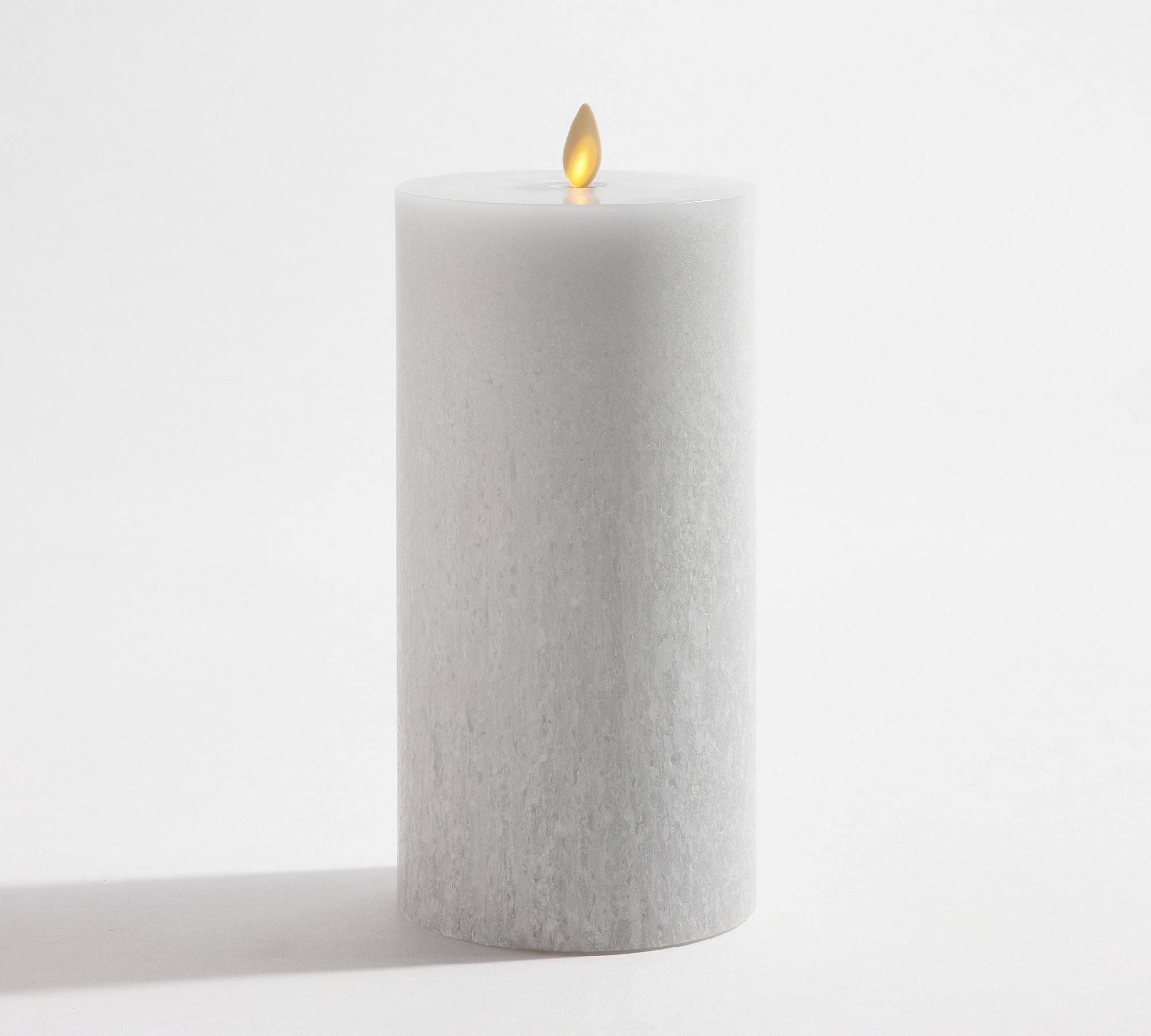 Open Box: Premium Flickering Flameless Wax Pillar Candles - Salt Washed