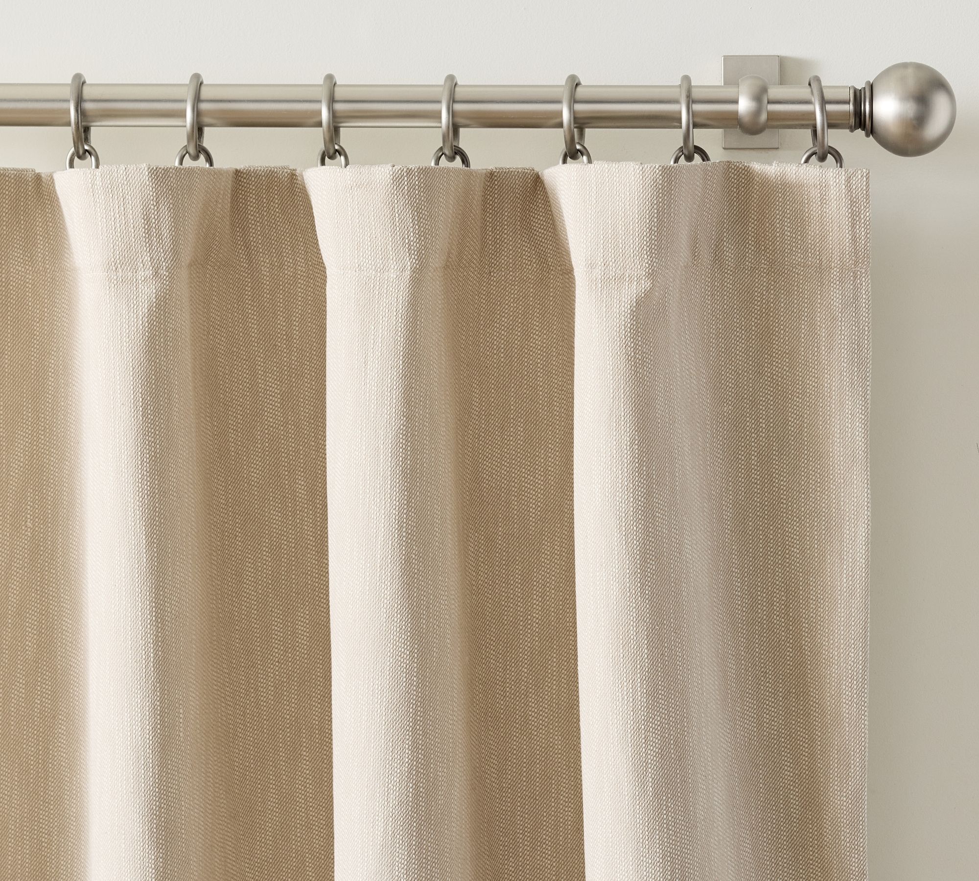 Cotton Linen Textured Blackout Curtain