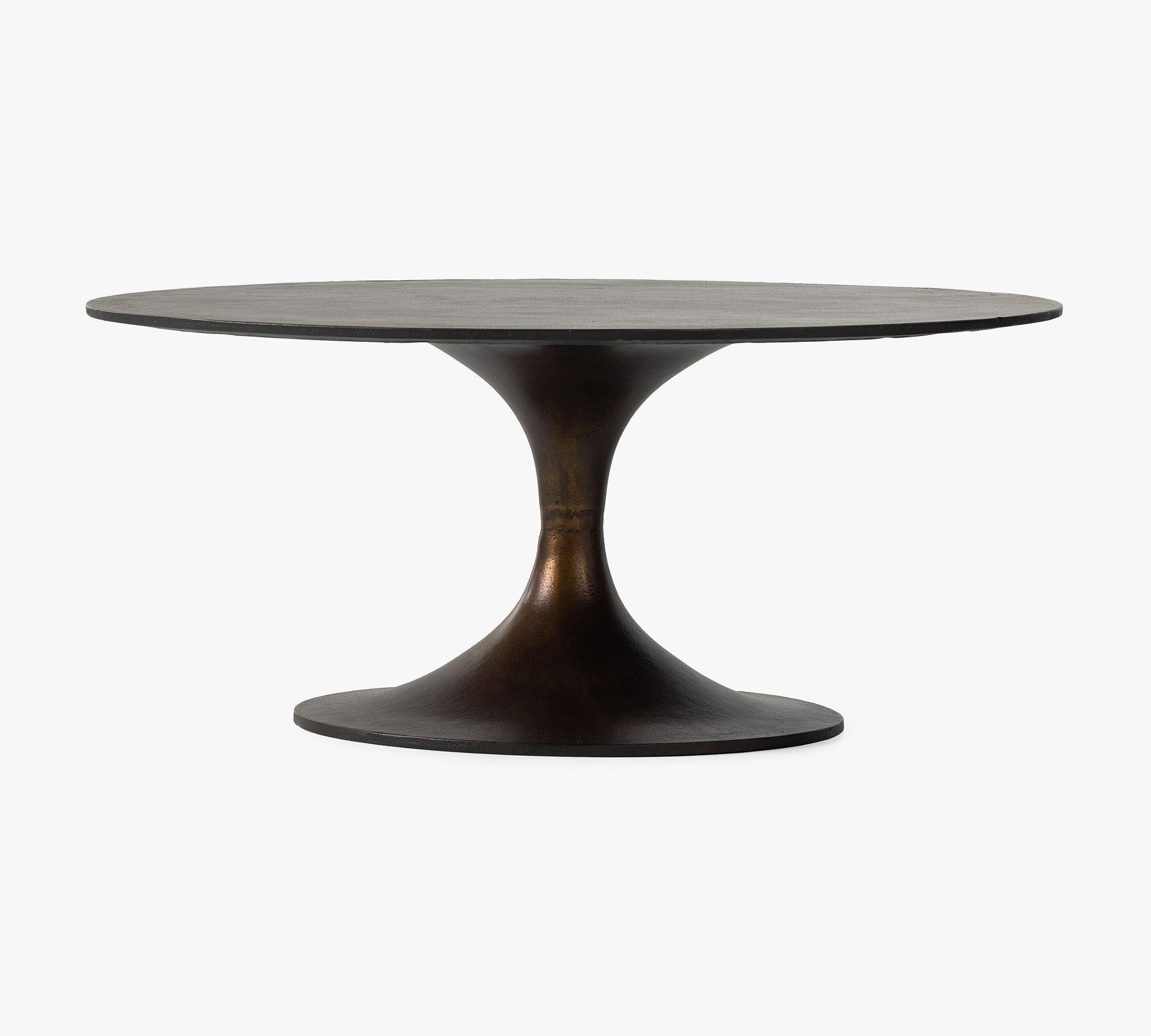 Collier Metal Oval Coffee Table (55")