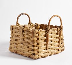 Artisan Rustic Handcrafted Utility Basket