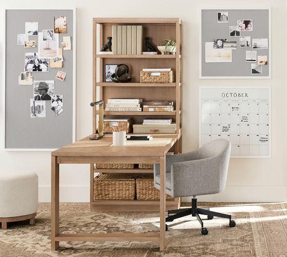 Pacific Peninsula Desk With Bookcase Suite Pottery Barn