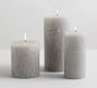Scented Timber Pillar Candle - Gray Moss