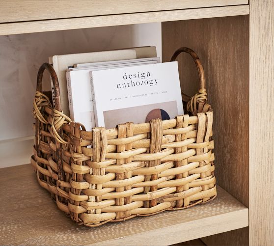 Artisan Rustic Handcrafted Utility Basket Pottery Barn