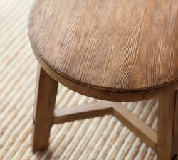 Rustic Farmhouse Round Side Table (23.5&quot;)