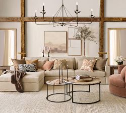 Delaney Round Calacatta Marble Nesting Coffee Tables | Pottery Barn