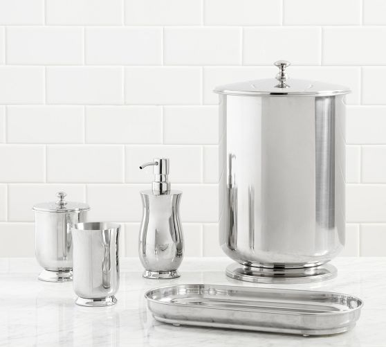 Open Box: Mercer Polished Nickel Bathroom Accessories | Pottery Barn