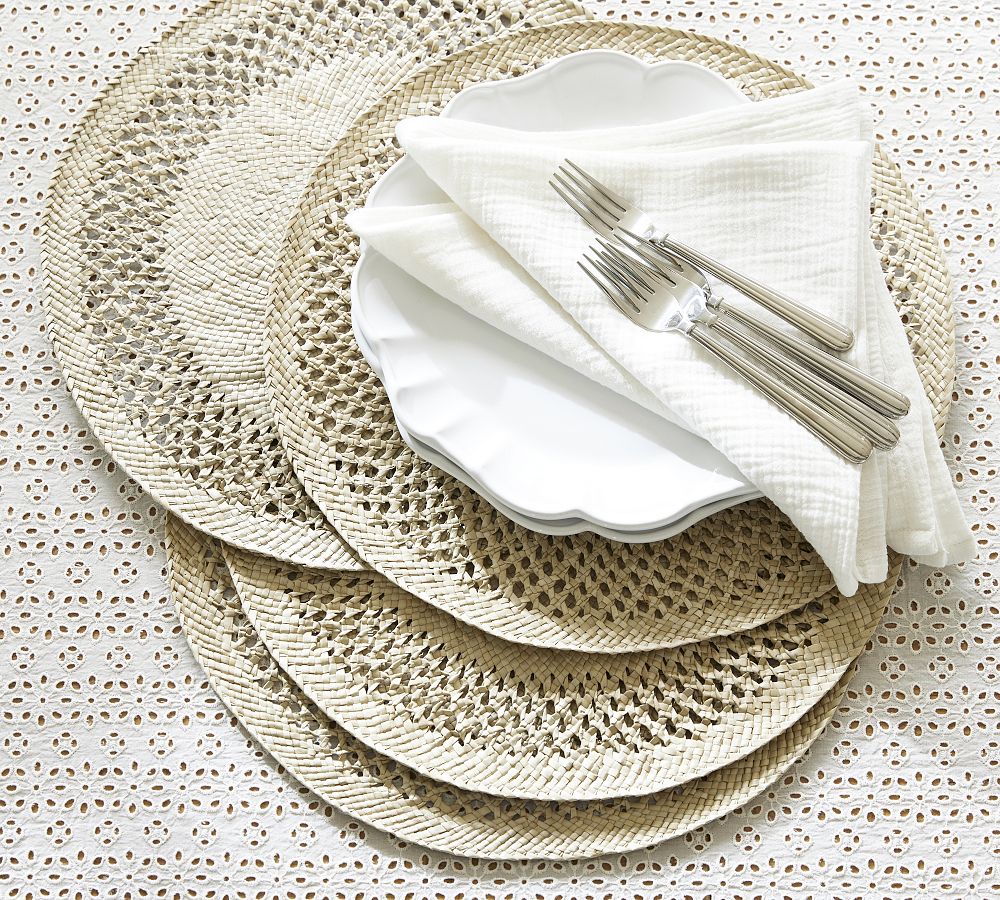 Monique Lhuillier Ravello Handwoven Placemats - Set of 4