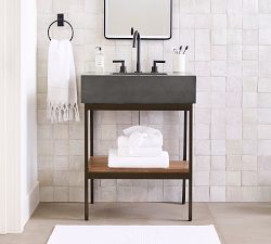 Frances 26&quot; Concrete Top Single Sink Vanity