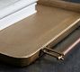 Handcrafted Beltic Brass &amp; Leather Tray