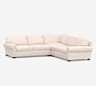 Turner Roll Arm 3-Piece L-Shaped Sectional (112&quot;)