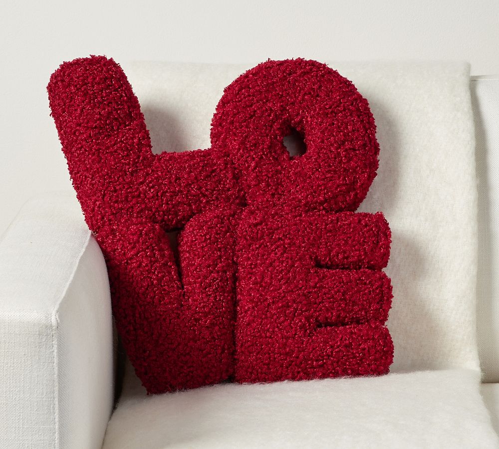 Love Letters Shaped Pillow