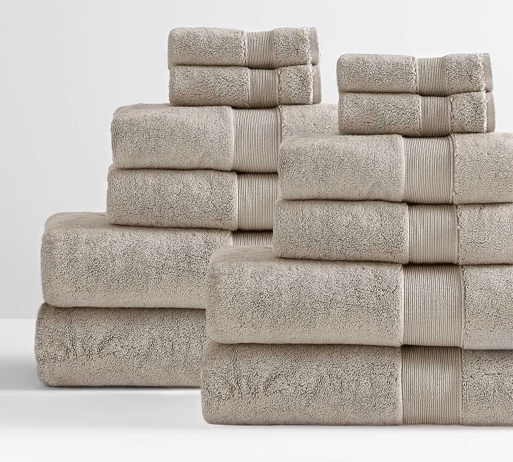 Classic Organic Towel Bundle - Set of 12 - Simply Taupe