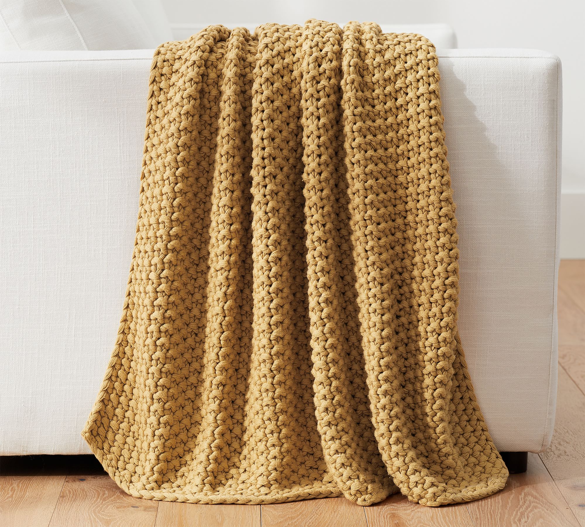 Bayside Seed Stitch Throw Blanket