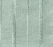 Sage Organic Turkish Cotton Striped Tassel Throw Blanket