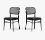 Brennan Upholstered Cane Dining Chairs - Set of 2