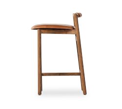 Axel Leather Stool | Pottery Barn