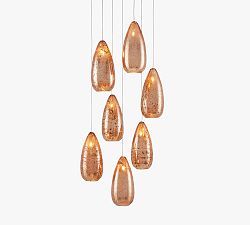 Wren 7-Light Mercury Glass Pendant (13&quot;)