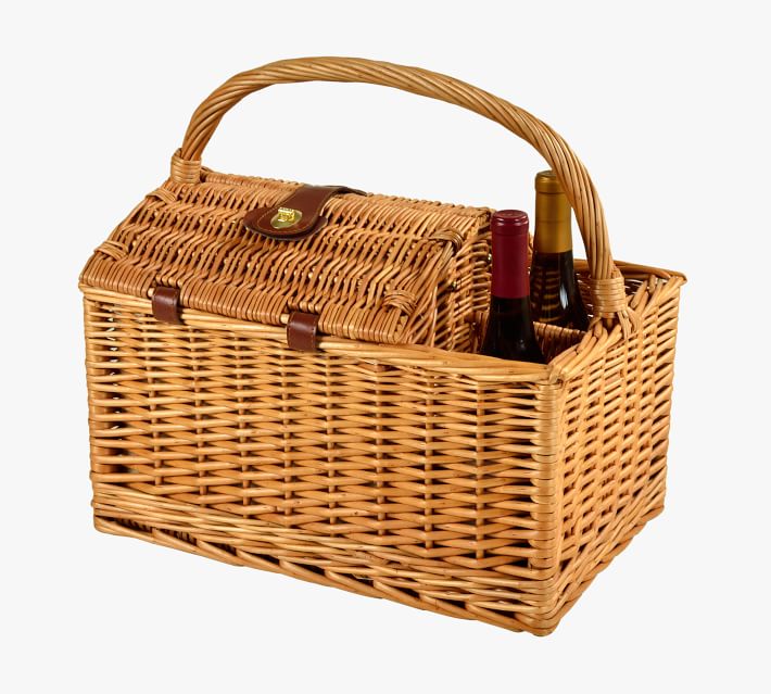 Healdsburg Handwoven Picnic Basket - Set for 2 | Pottery Barn