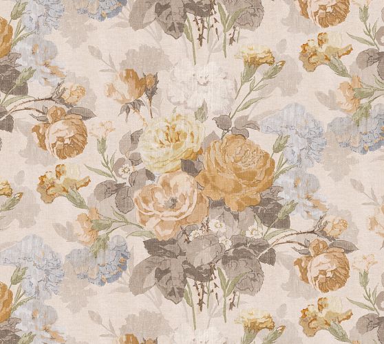 Vivienne Floral Print Wallpaper | Pottery Barn