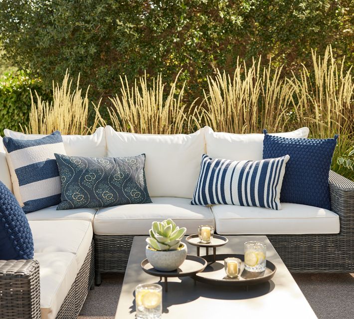 Pottery barn patio shops pillows