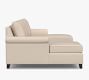 Cameron Roll Arm Double Chaise Sectional (131&quot;)