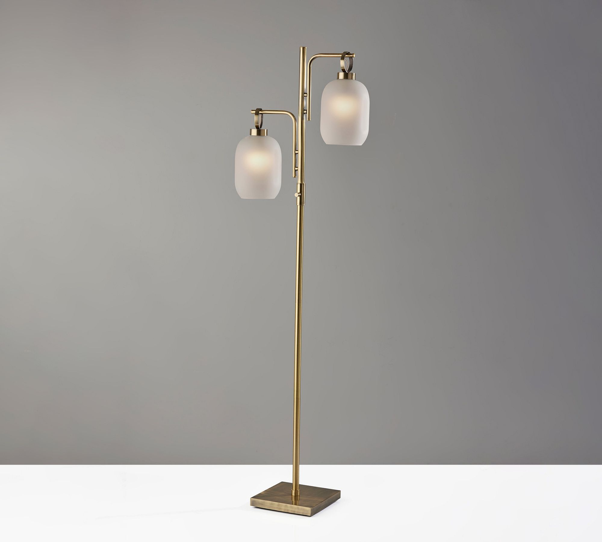Leighton Metal 2-Light Floor Lamp