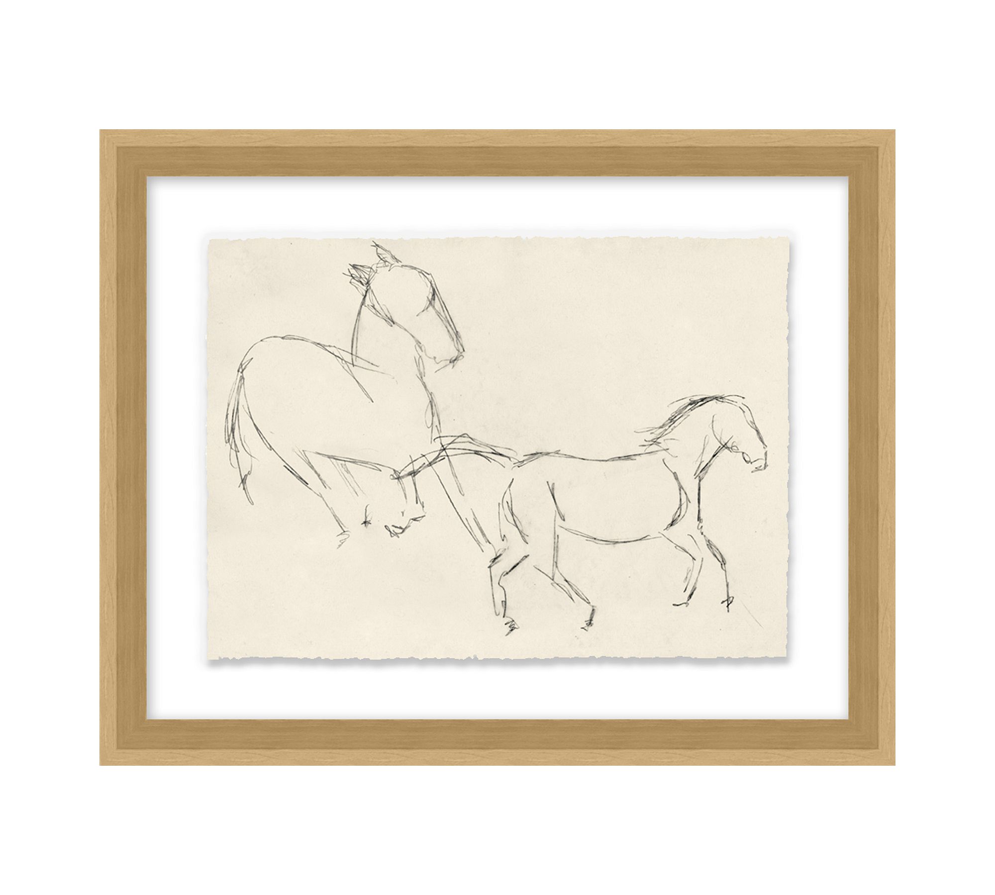 Horse Artist Sketch Print Wall Art