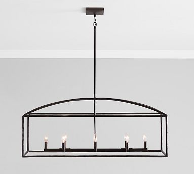 Fallon Forged Iron Linear Chandelier